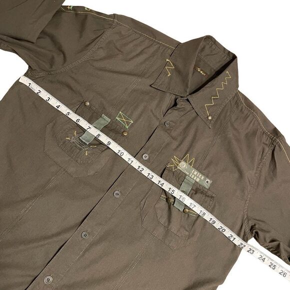 Dark Grey military inspired Shirt - Twice - Picture 7 of 9